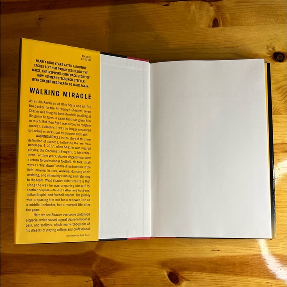 Walking Miracle: How Faith, Positive Thinking, HARDCOVER – 2021 by Ryan Shazier - Picture 5 of 7